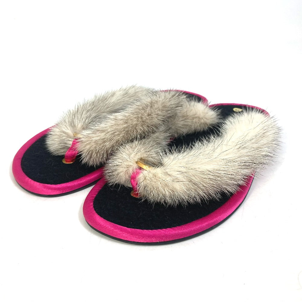 BVLGARI Sandals Fur, Rubber pink Bulgari Bulgari Women 36 Used Authentic