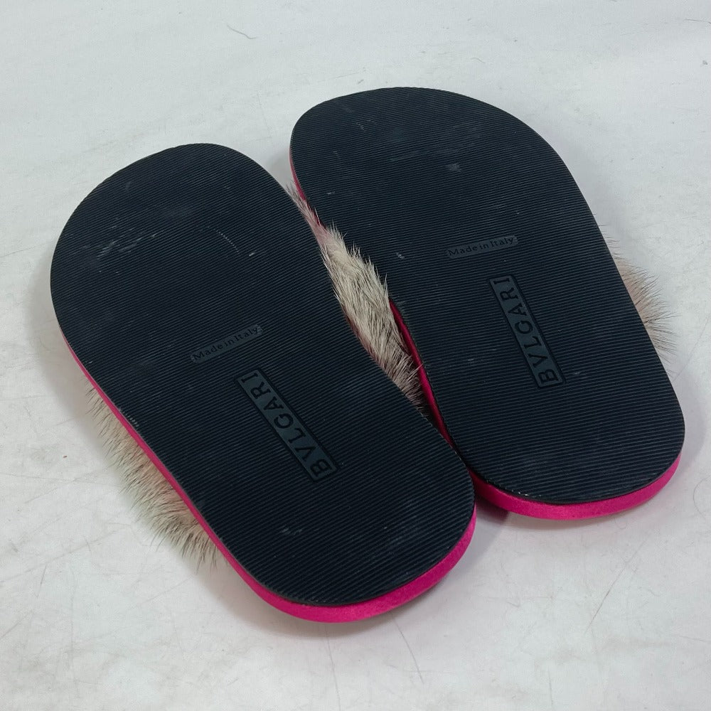 BVLGARI Sandals Fur, Rubber pink Bulgari Bulgari Women 36 Used Authentic