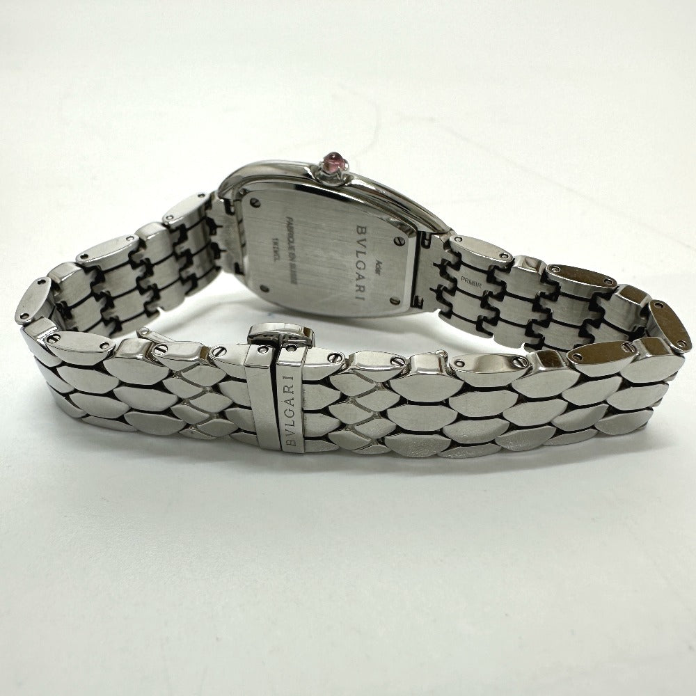 BVLGARI Watches Quartz SP33WSS Stainless Steel Silver Serpenti Seduttori white dial Women Used Authentic