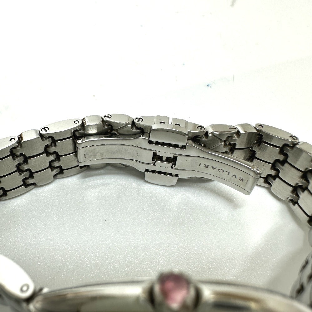 BVLGARI Watches Quartz SP33WSS Stainless Steel Silver Serpenti Seduttori white dial Women Used Authentic