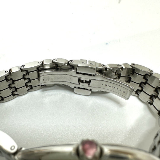 BVLGARI Watches Quartz SP33WSS Stainless Steel Silver Serpenti Seduttori white dial Women Used Authentic