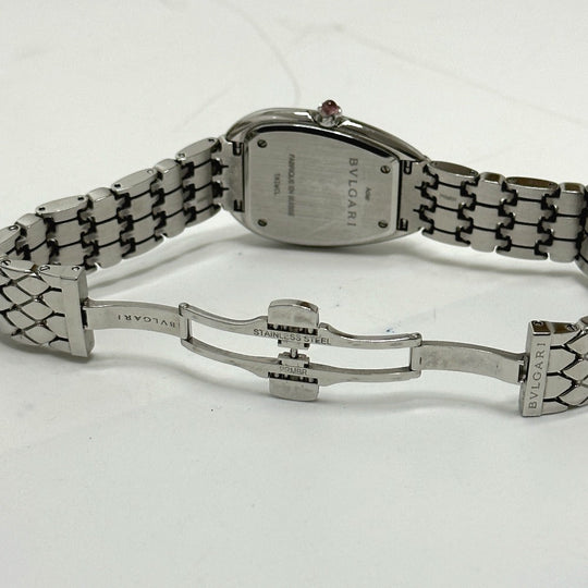 BVLGARI Watches Quartz SP33WSS Stainless Steel Silver Serpenti Seduttori white dial Women Used Authentic