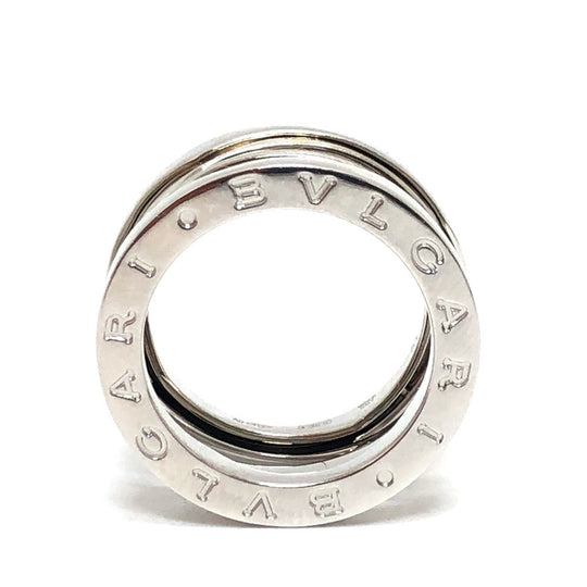 BVLGARI Ring K18WG Silver B-Zero1 Legend Ring Women 51 Used Authentic