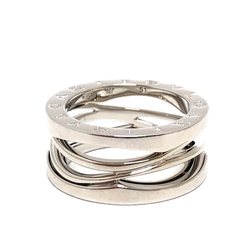 BVLGARI Ring K18WG Silver B-Zero1 Legend Ring Women 51 Used Authentic