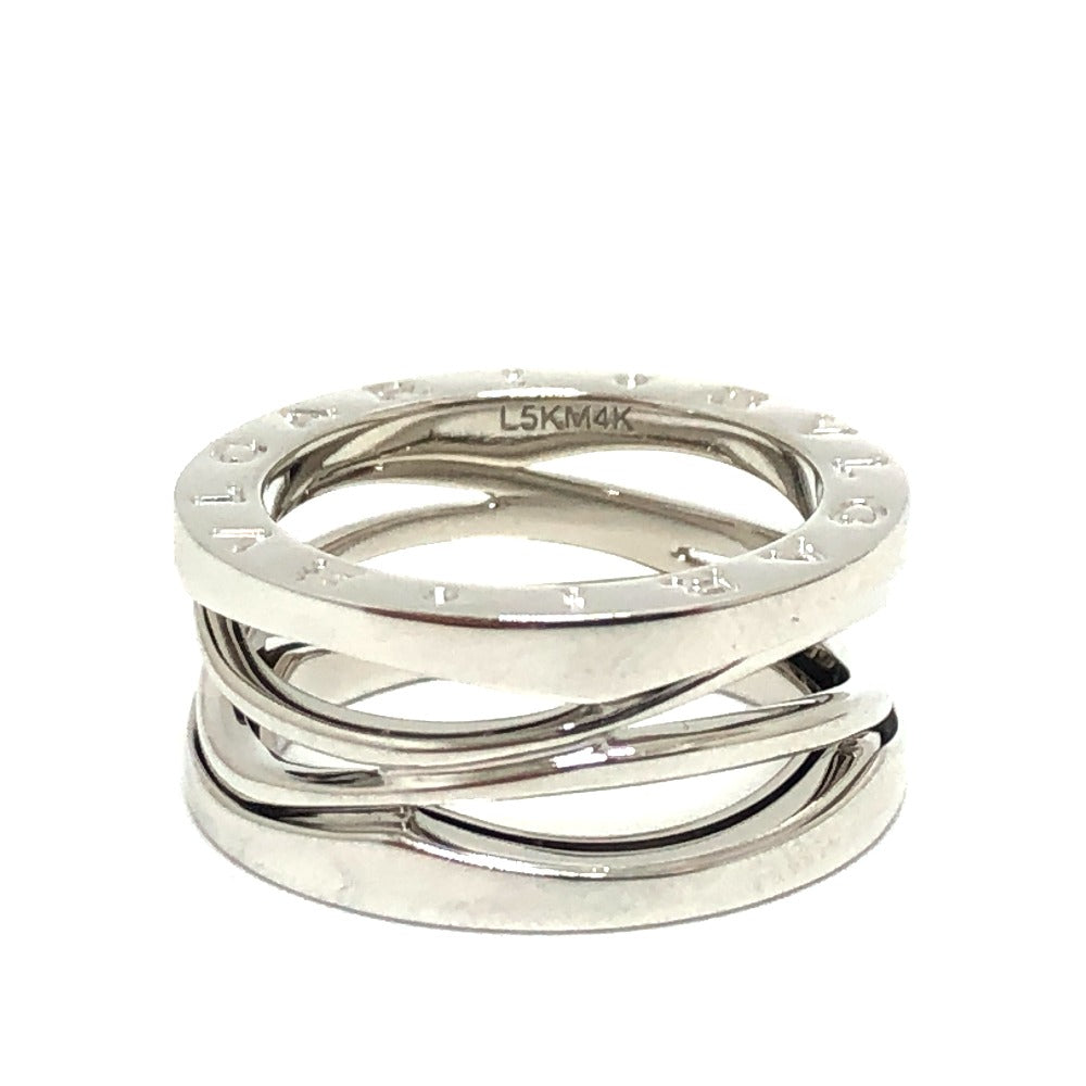 BVLGARI Ring K18WG Silver B-Zero1 Legend Ring Women 51 Used Authentic