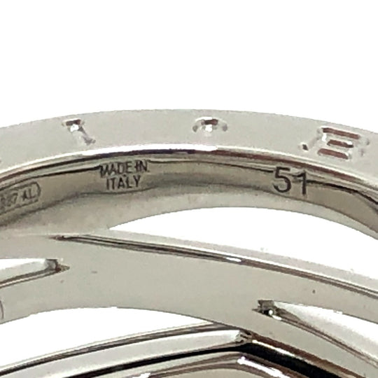 BVLGARI Ring K18WG Silver B-Zero1 Legend Ring Women 51 Used Authentic