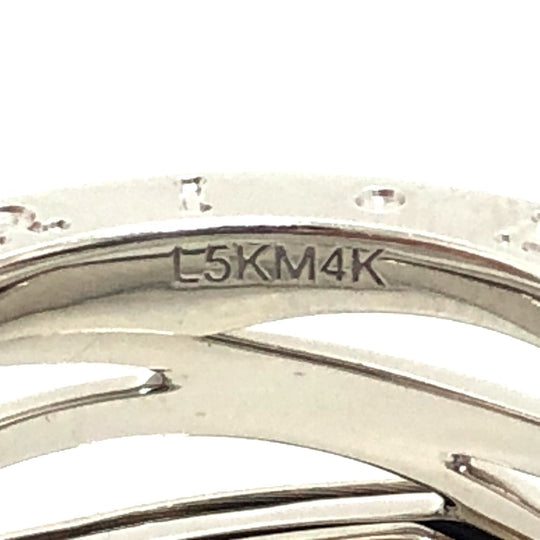 BVLGARI Ring K18WG Silver B-Zero1 Legend Ring Women 51 Used Authentic