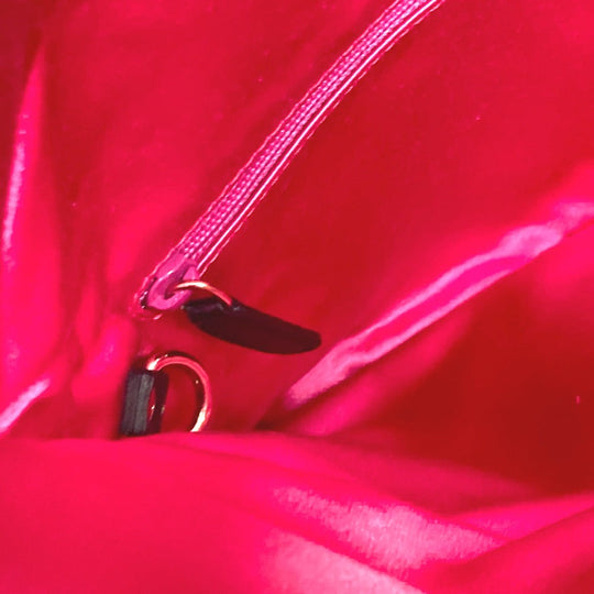 BVLGARI Shoulder Bag Satin pink 2WAY bag clutch bag Leoni Women Used Authentic