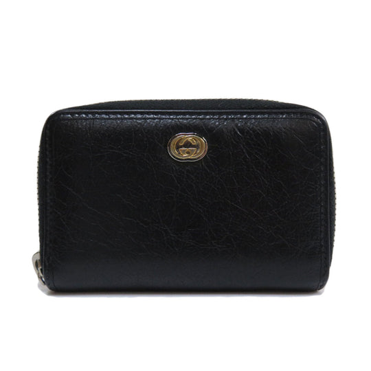 GUCCI Coin case 581530 Calfskin black Interlocking G