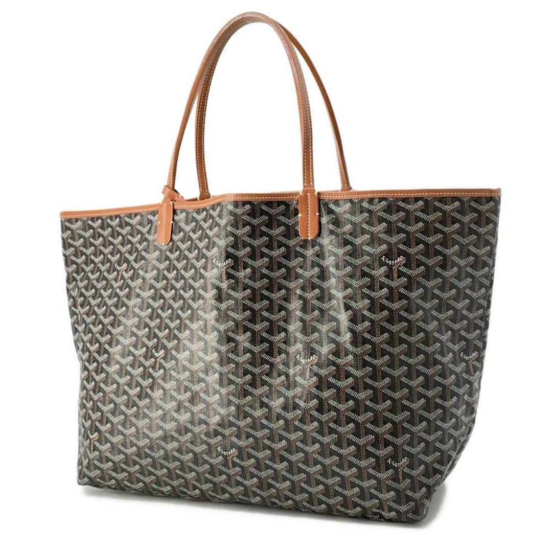 GOYARD Saint Louis PVC Leather Brown Tote Preloved