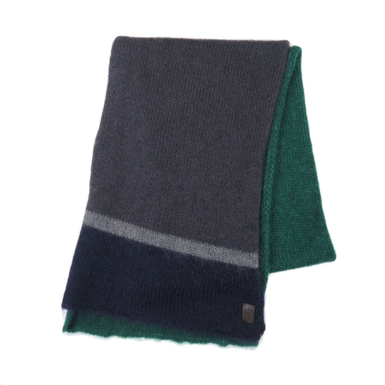 GUCCI Scarf Mohair, Silk blue 3 colors unisex(Unisex) Used Authentic