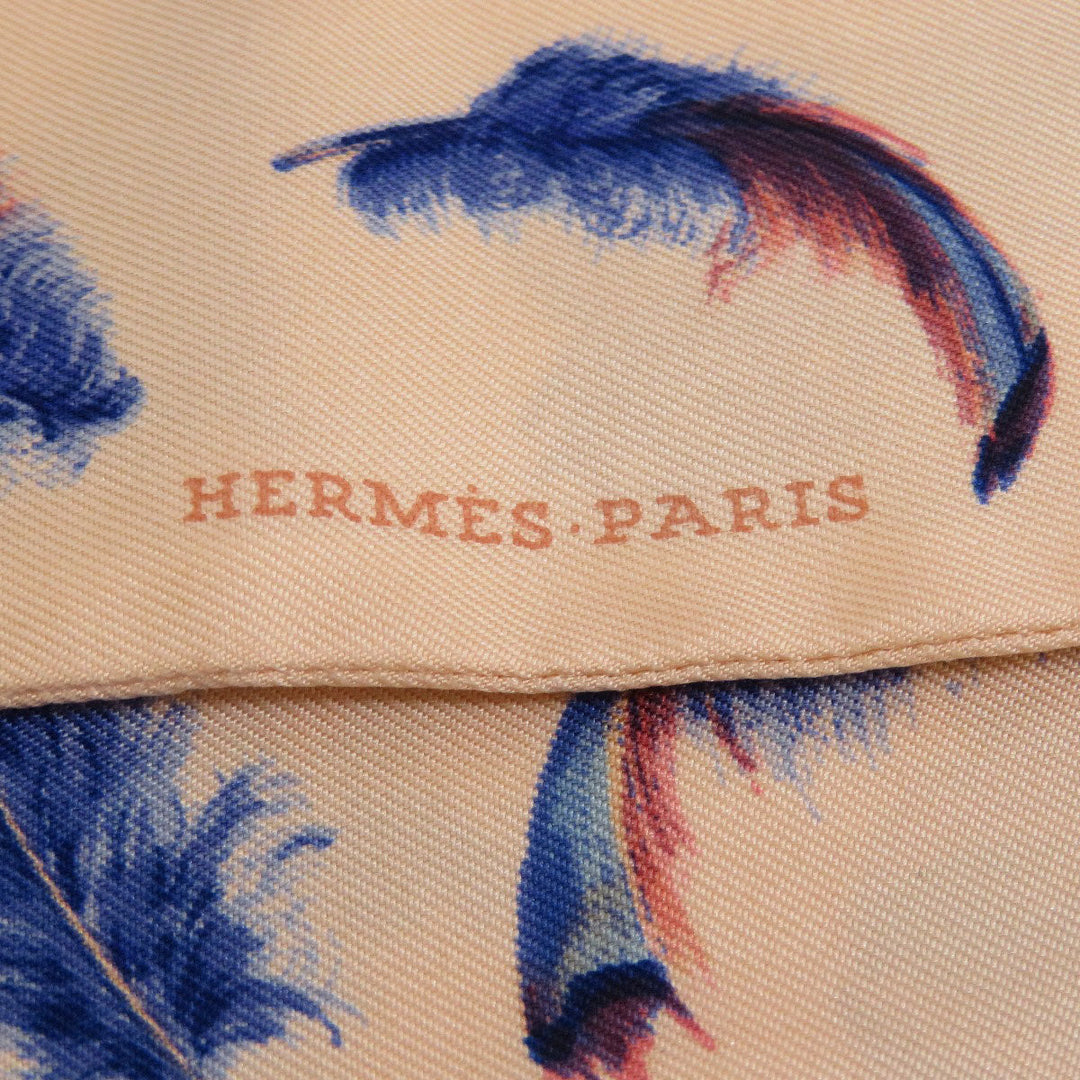HERMES scarf silk pink Twilly Women Used Authentic