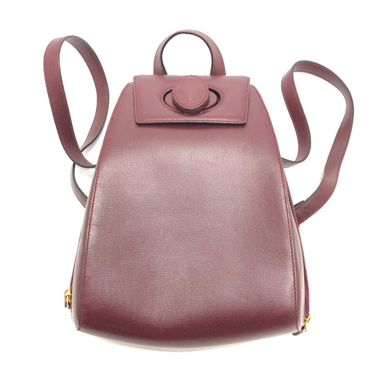 CARTIER Backpack leather wine-red Must Line
