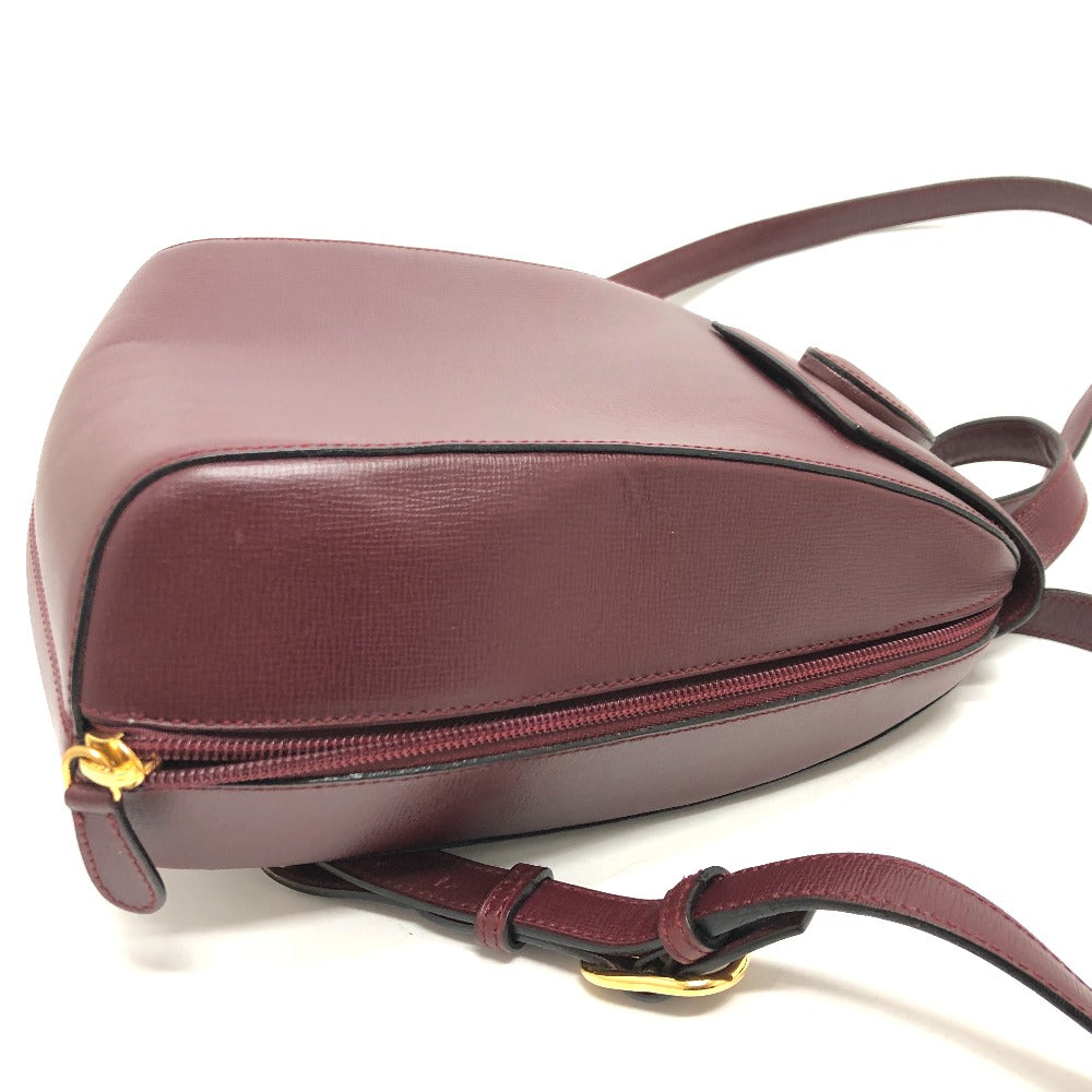 CARTIER Backpack leather wine-red Must Line