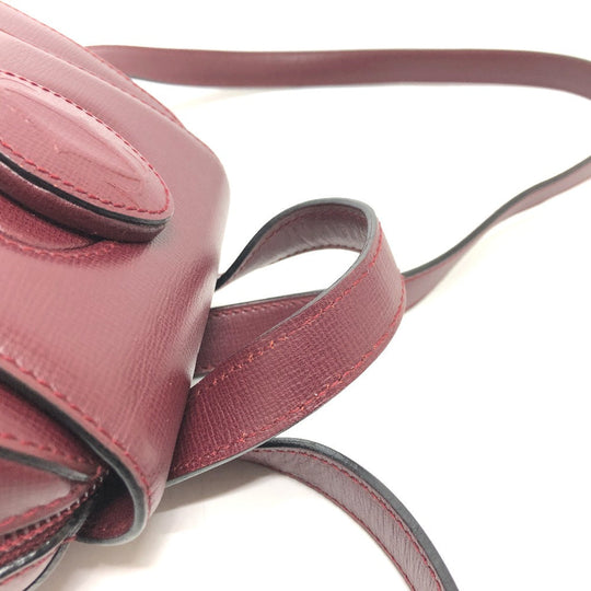CARTIER Backpack leather wine-red Must Line