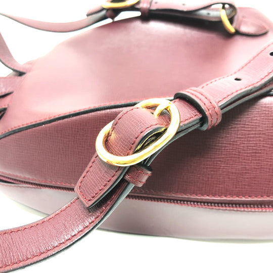 CARTIER Backpack leather wine-red Must Line