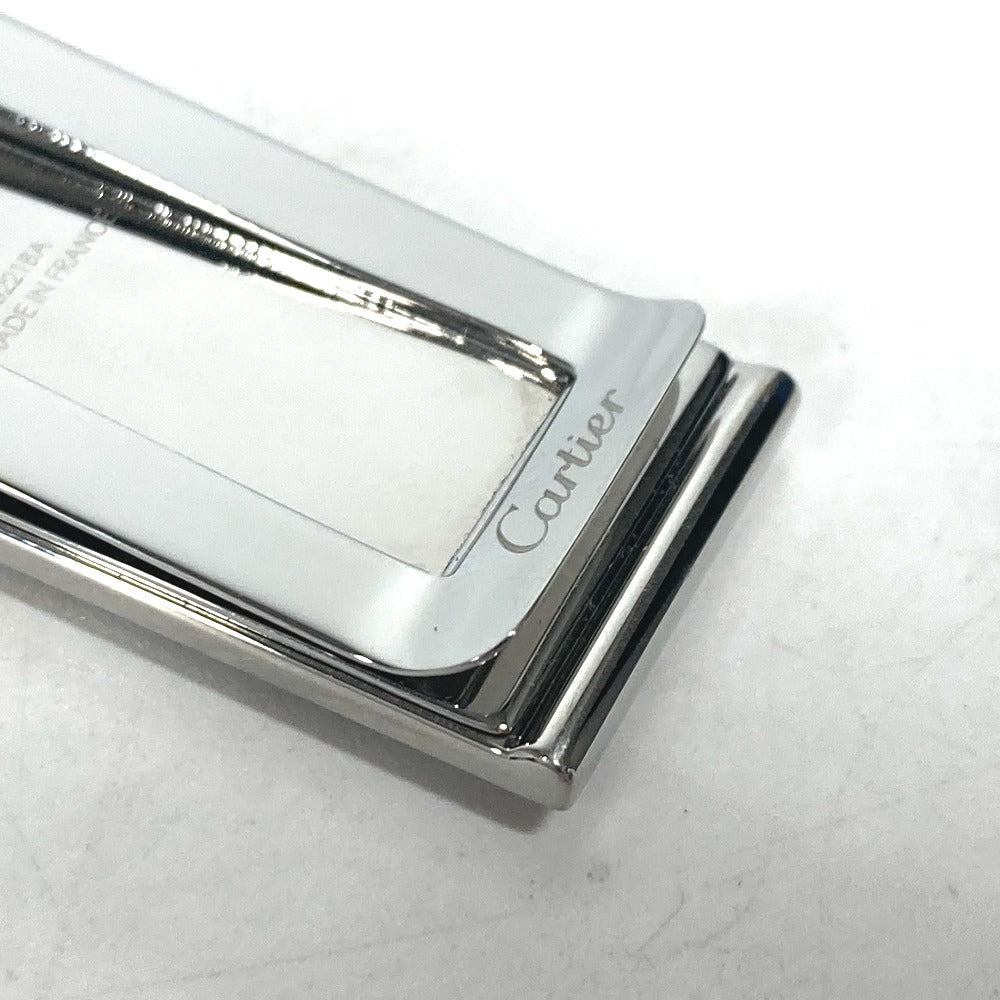 CARTIER Money clip Stainless Steel Silver Santos de Cartier Money Clip mens Used Authentic