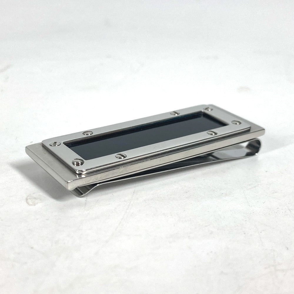 CARTIER Money clip Stainless Steel Silver Santos de Cartier Money Clip mens Used Authentic