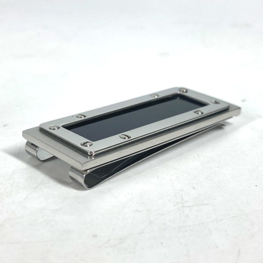 CARTIER Money clip Stainless Steel Silver Santos de Cartier Money Clip mens Used Authentic