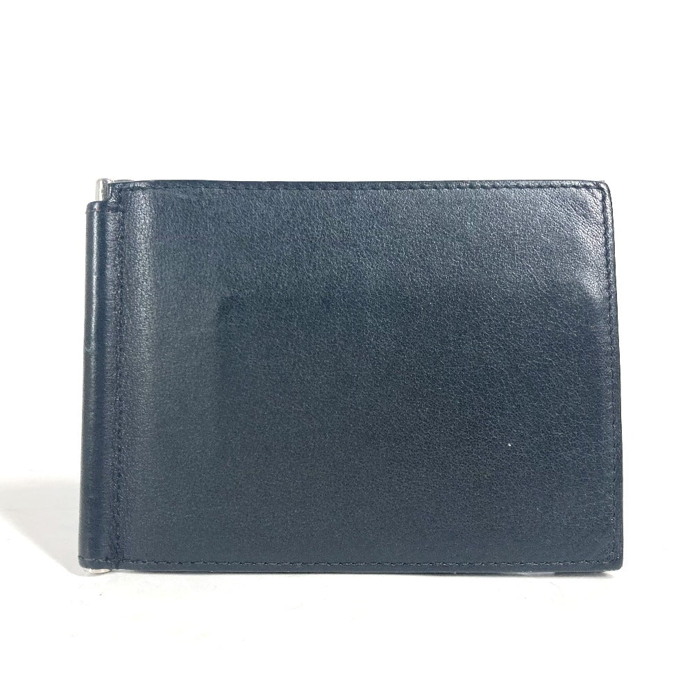 CARTIER Money clip L3000646 leather black Must Line logo Caposhon mens Used Authentic