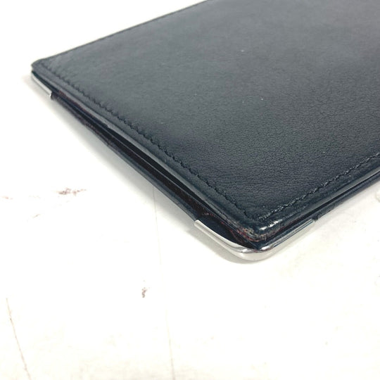 CARTIER Money clip L3000646 leather black Must Line logo Caposhon mens Used Authentic