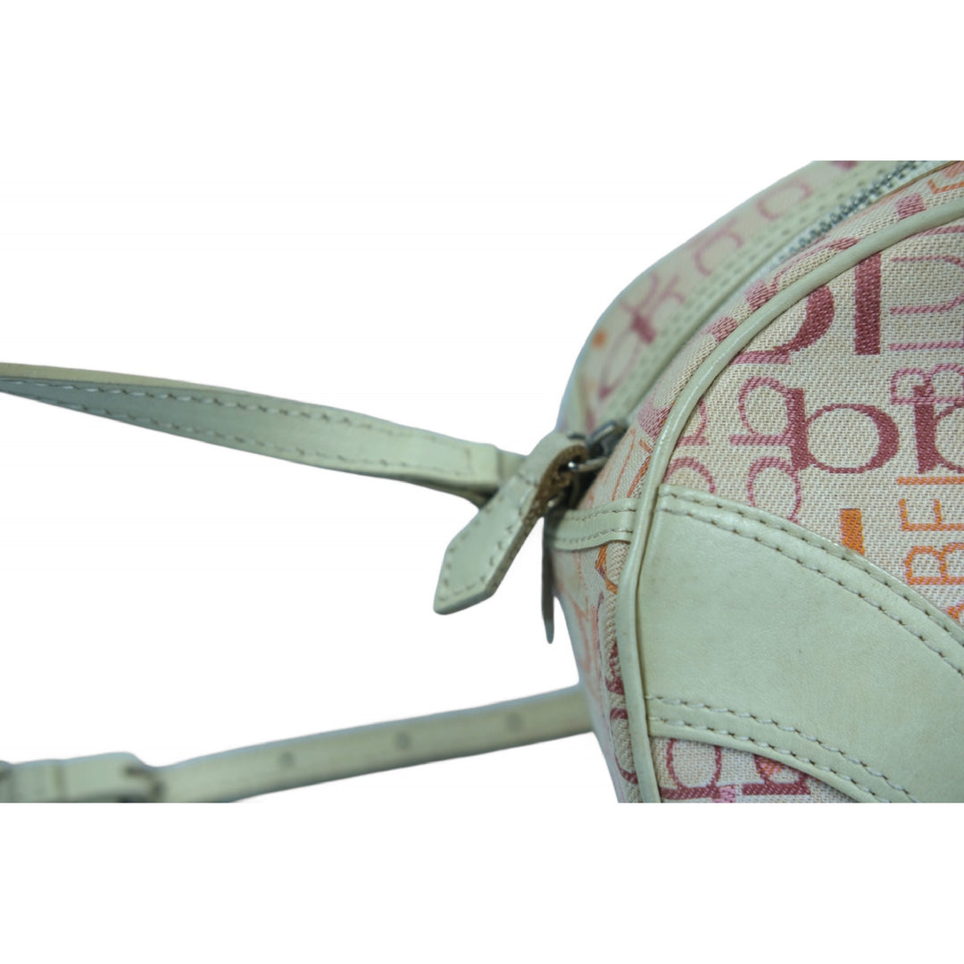 Burberry Blue Label Crossbody Bag Pink Green Monogram Women's Handbag Purse Vintage