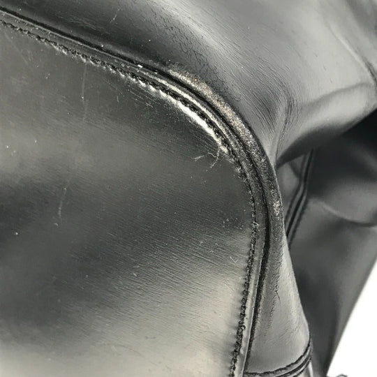 CARTIER Shoulder Bag leather black Leopard leopard print leopard PANTHERE Women Used Authentic