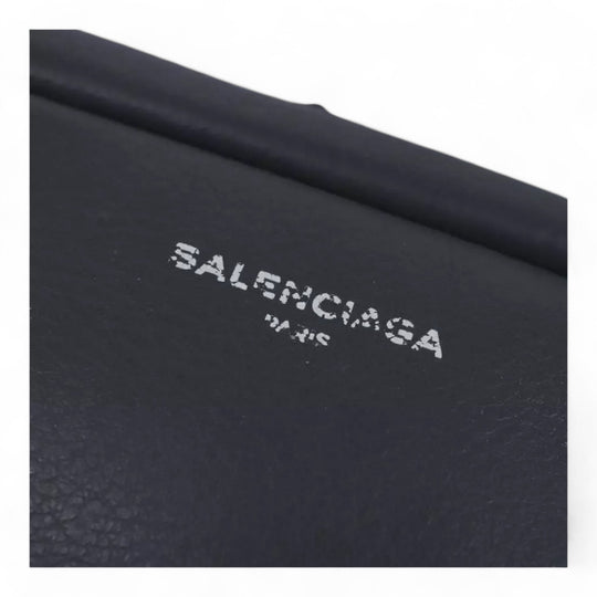Balenciaga Everyday Camera S Shoulder Bag Leather Gray for Women