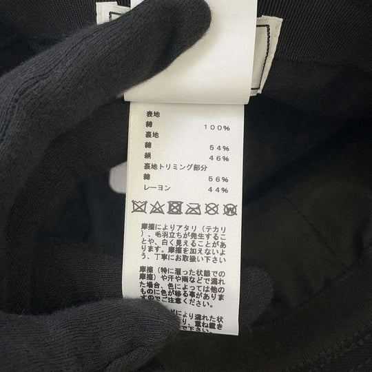 HERMES Calvi Cotton Black Bucket Hat Preloved