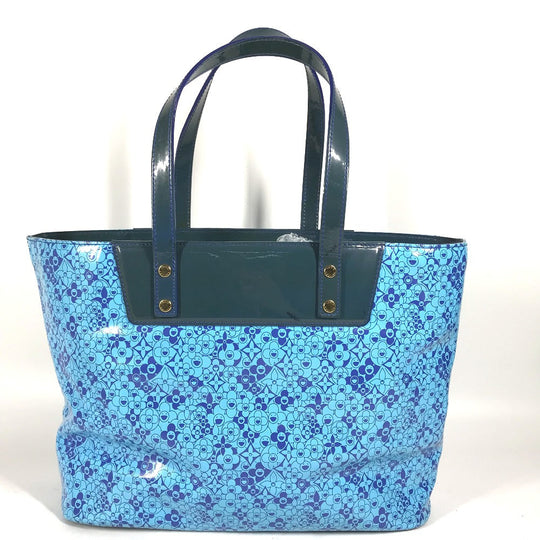 LOUIS VUITTON Tote Bag M93161 Leather / PVC blue Cosmic Blossom Cosmic PM Women Used Authentic