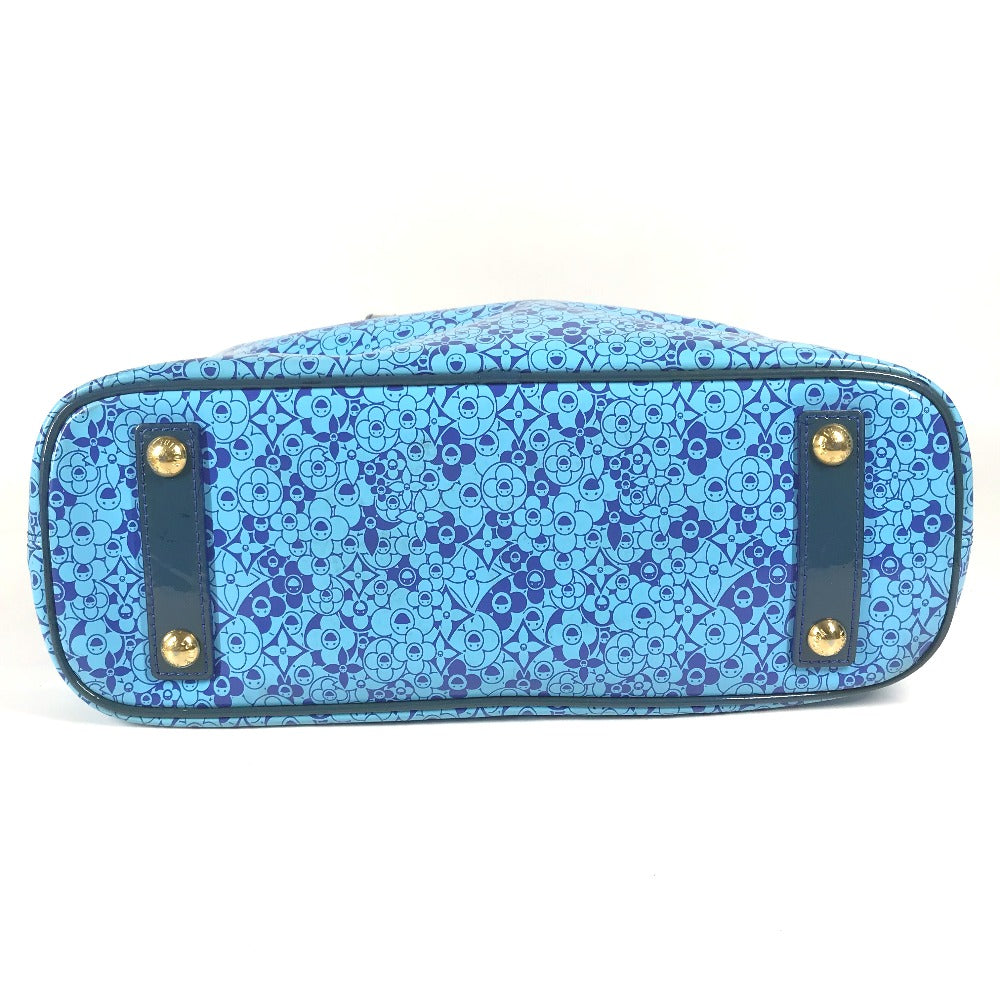 LOUIS VUITTON Tote Bag M93161 Leather / PVC blue Cosmic Blossom Cosmic PM Women Used Authentic
