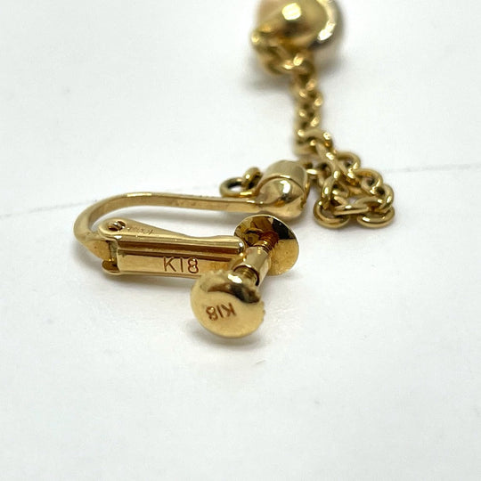 CARTIER Earring 18K Yellow Gold gold Trinity Ball 1PD