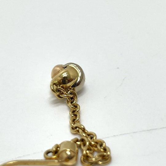 CARTIER Earring 18K Yellow Gold gold Trinity Ball 1PD