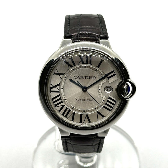 CARTIER Watches Mechanical Automatic W69016Z4 Stainless Steel Silver Ballon Bleu de Cartier Silver dial mens Used Authentic