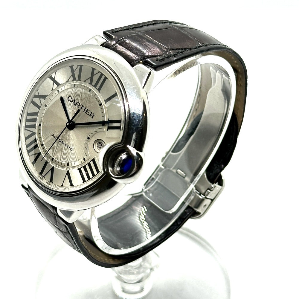 CARTIER Watches Mechanical Automatic W69016Z4 Stainless Steel Silver Ballon Bleu de Cartier Silver dial mens Used Authentic