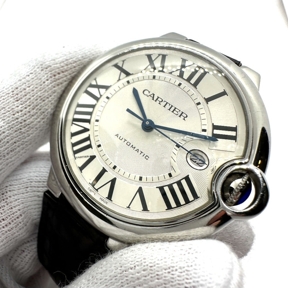 CARTIER Watches Mechanical Automatic W69016Z4 Stainless Steel Silver Ballon Bleu de Cartier Silver dial mens Used Authentic