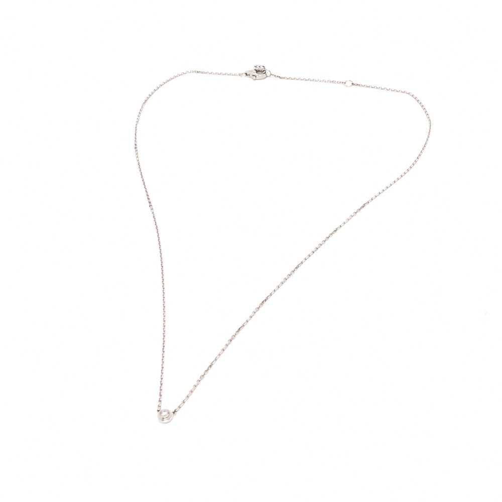 CARTIER Necklace K18WG Silver K18WG Amour XS Women Used Authentic