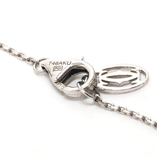 CARTIER Necklace K18WG Silver K18WG Amour XS Women Used Authentic