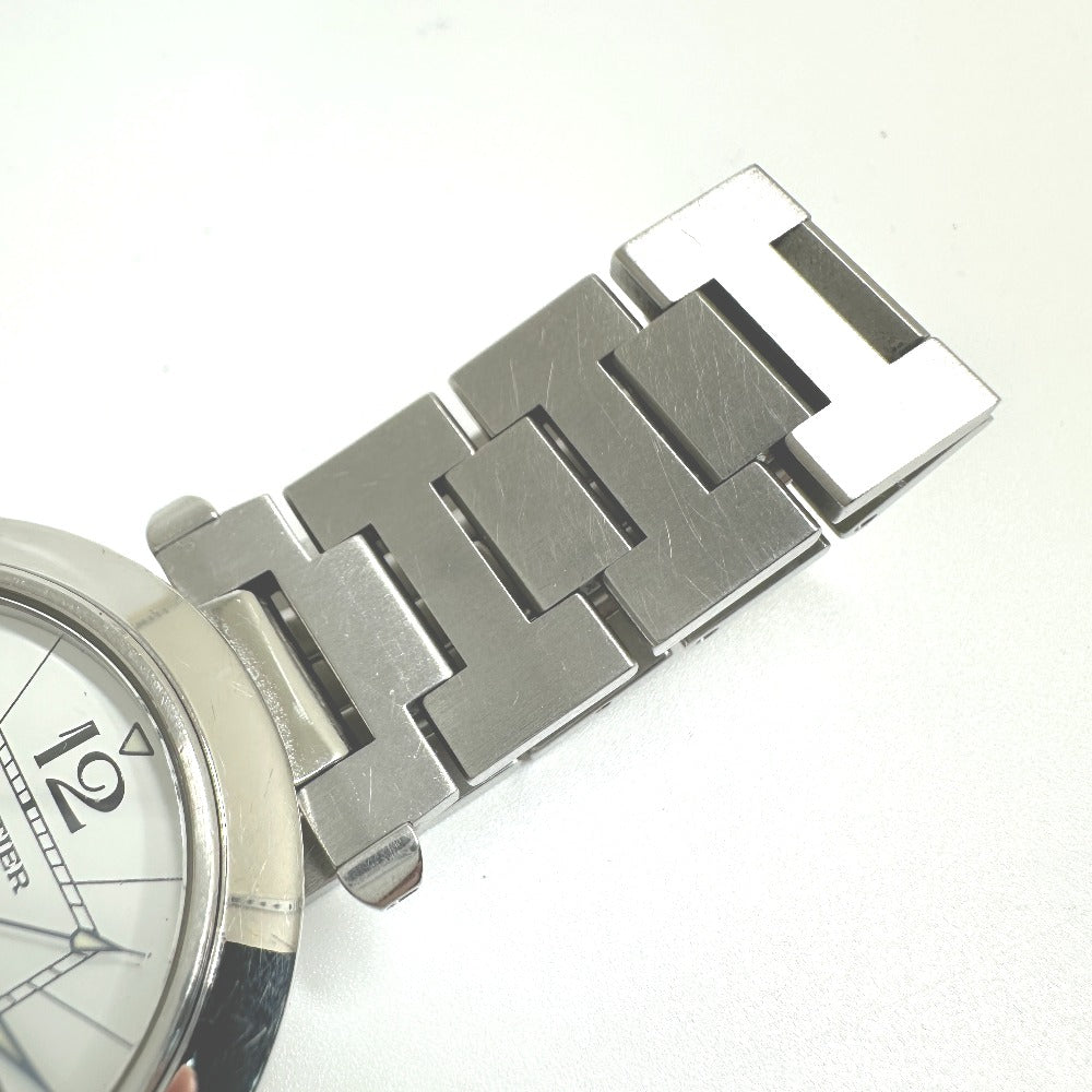 CARTIER Watches Mechanical Automatic W31055M7  Stainless Steel Silver Pasha C Big Date white dial mens Used Authentic