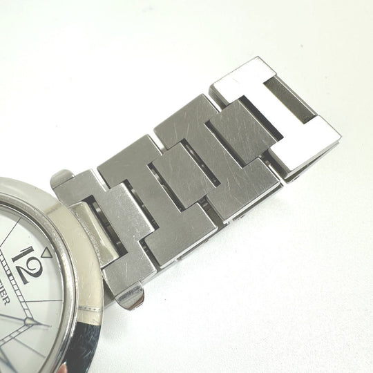 CARTIER Watches Mechanical Automatic W31055M7  Stainless Steel Silver Pasha C Big Date white dial mens Used Authentic