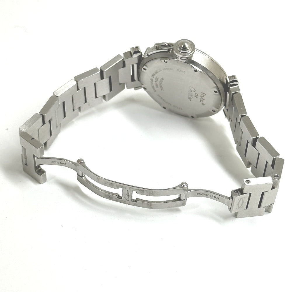 CARTIER Watches Mechanical Automatic W31055M7  Stainless Steel Silver Pasha C Big Date white dial mens Used Authentic