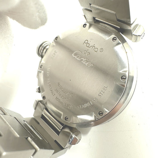 CARTIER Watches Mechanical Automatic W31055M7  Stainless Steel Silver Pasha C Big Date white dial mens Used Authentic