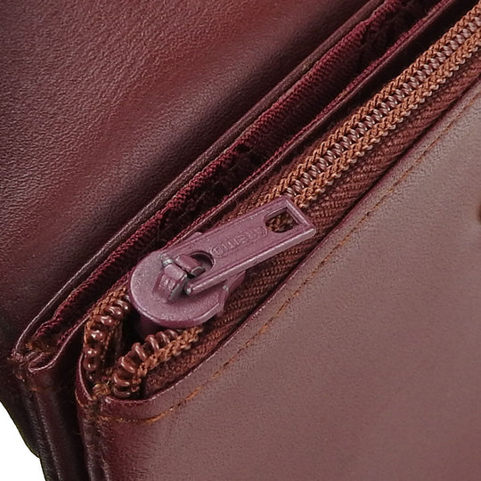 CARTIER Pouch leather Bordeaux Must Line Women Used Authentic