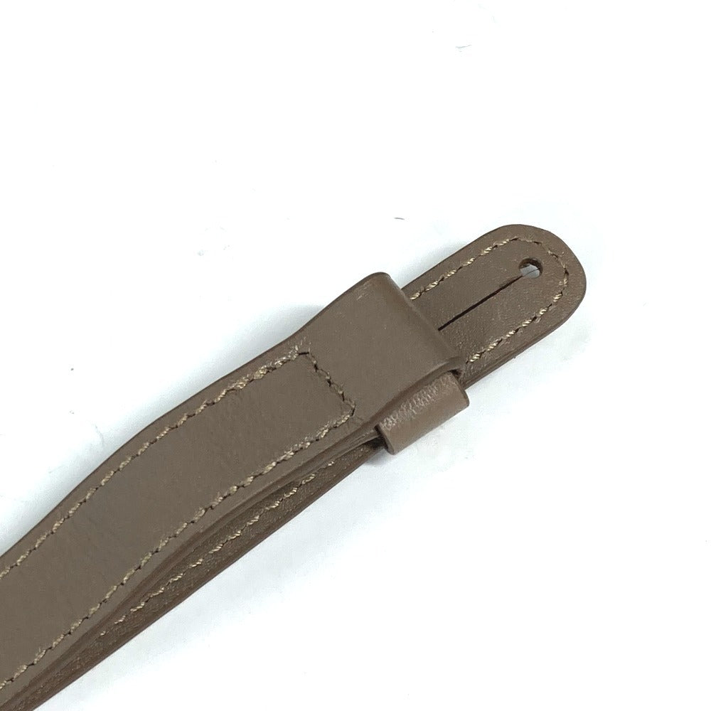 CARTIER Name tag leather beige PANTHERE Leopard unisex(Unisex) Used Authentic