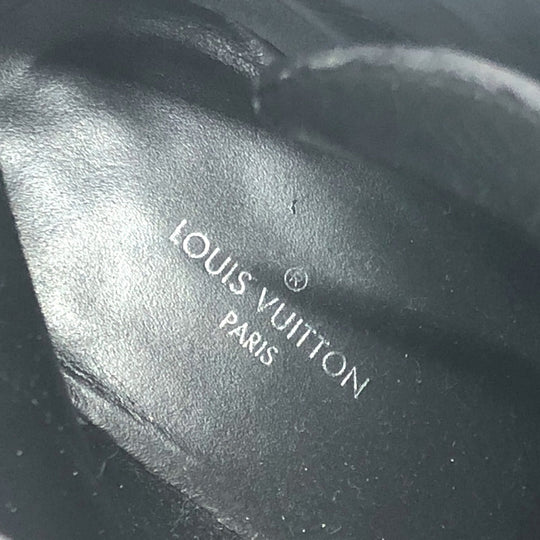 LOUIS VUITTON boots MA1117 leather black Star trail line Women 36.5 Used Authentic
