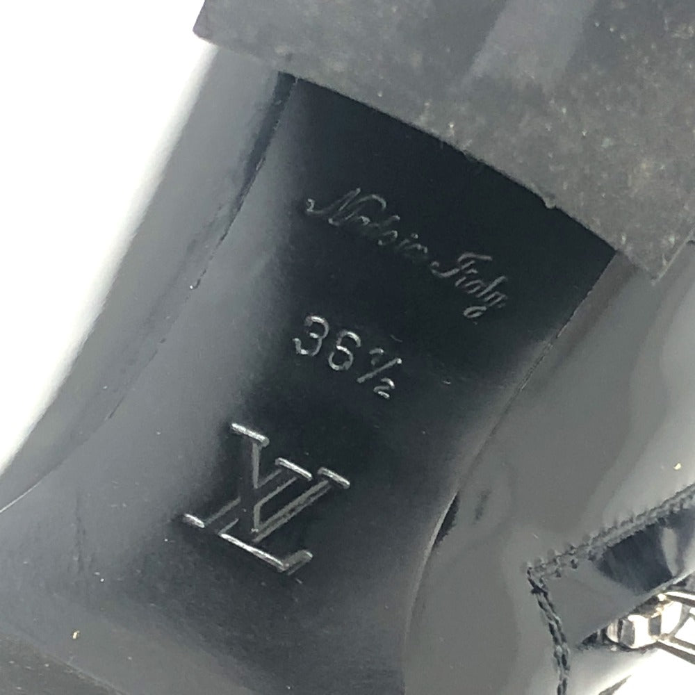 LOUIS VUITTON boots MA1117 leather black Star trail line Women 36.5 Used Authentic