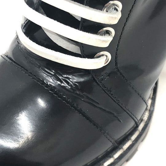 LOUIS VUITTON boots MA1117 leather black Star trail line Women 36.5 Used Authentic