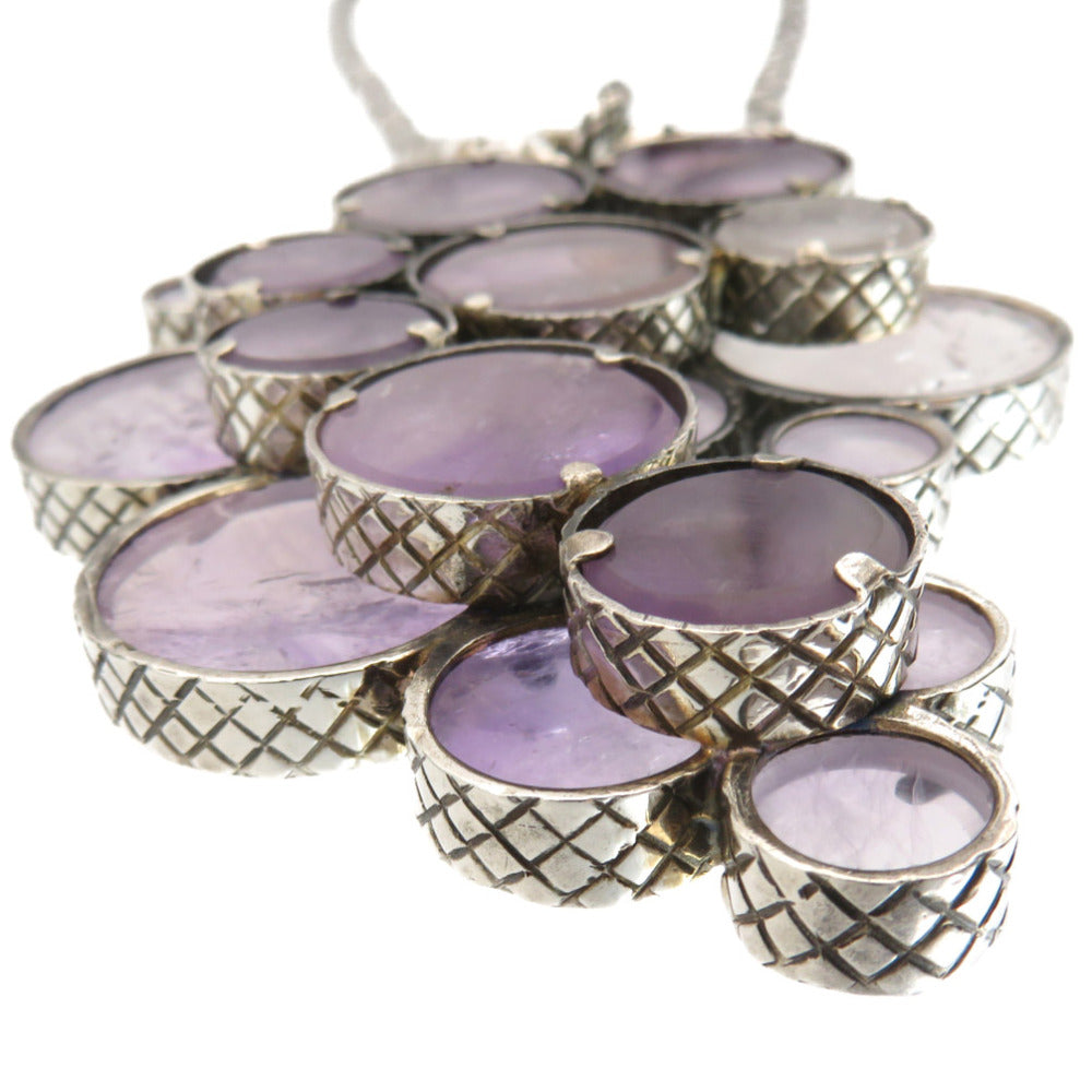 BOTTEGAVENETA Necklace Amethyst, Silver925 purple Grape amethyst Women Used Authentic
