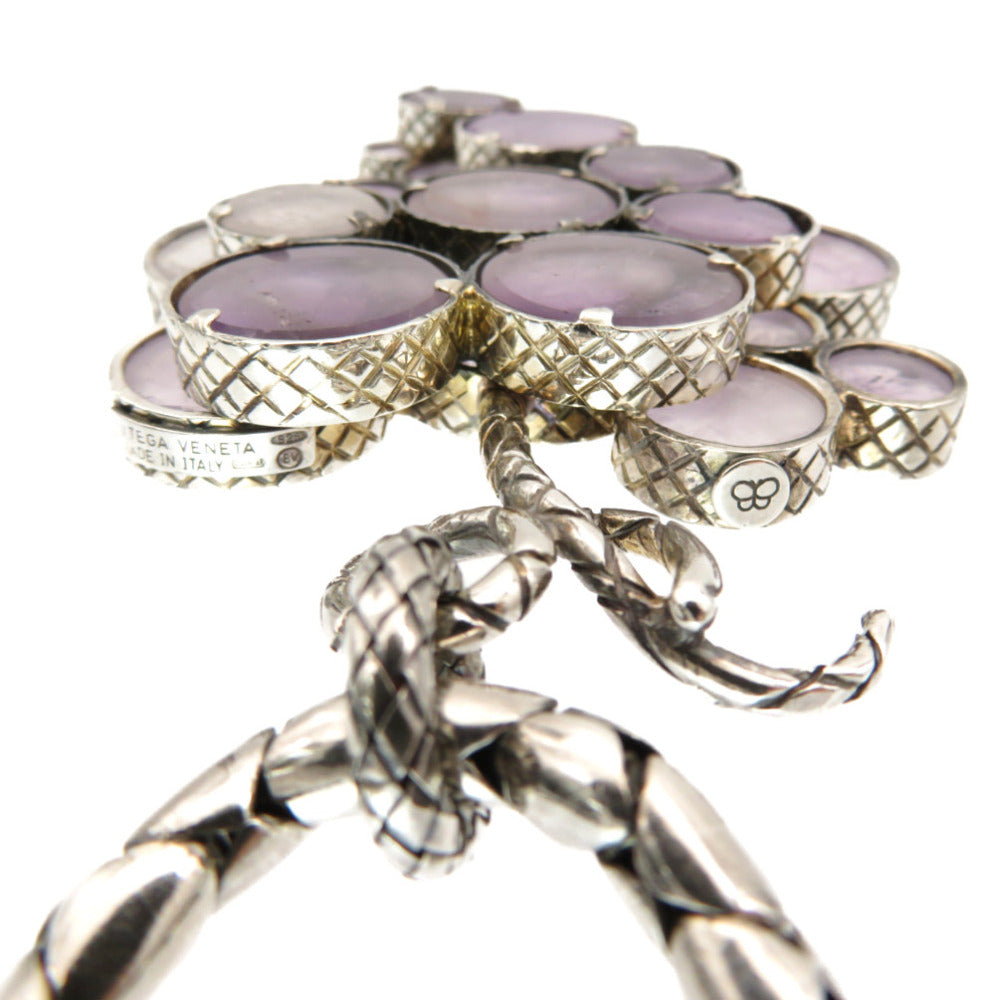 BOTTEGAVENETA Necklace Amethyst, Silver925 purple Grape amethyst Women Used Authentic