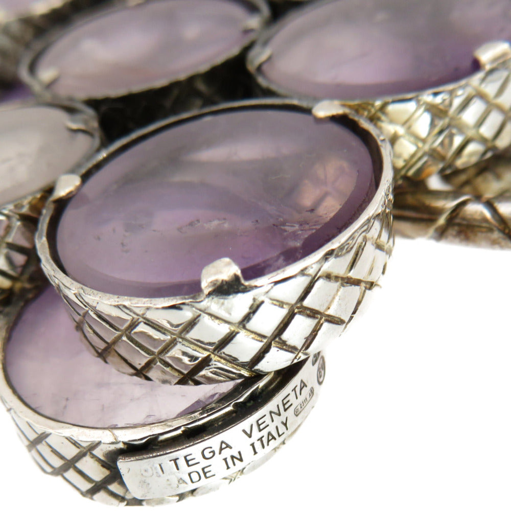 BOTTEGAVENETA Necklace Amethyst, Silver925 purple Grape amethyst Women Used Authentic